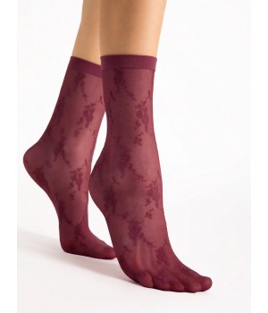 Жіночі гладкі шкарпетки Fiore rosa 20 den one size