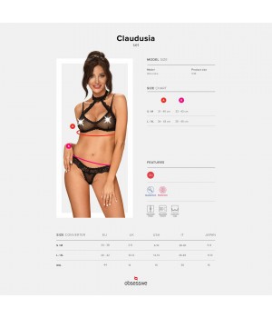 Жіночий комплект Obsessive Claudusia set L/XL