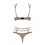 Жіночий комплект Obsessive Selvy Cupless set L/XL