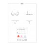 Жіночий комплект Obsessive Selvy Cupless set L/XL