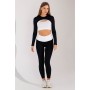 Легінси жіночі з широкою резинкою та моделюючим швом FLEXIT FLEXING LEGGINGS GLAM XXS/XS