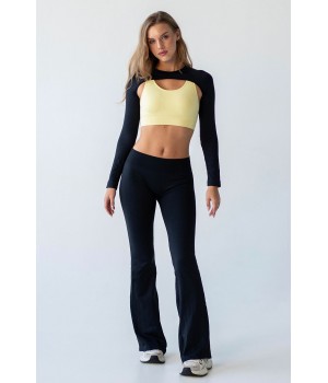 Легінси жіночі кльош FLEXIT FLEXING LEGGINGS JIVE з заниженою посадкою S/M