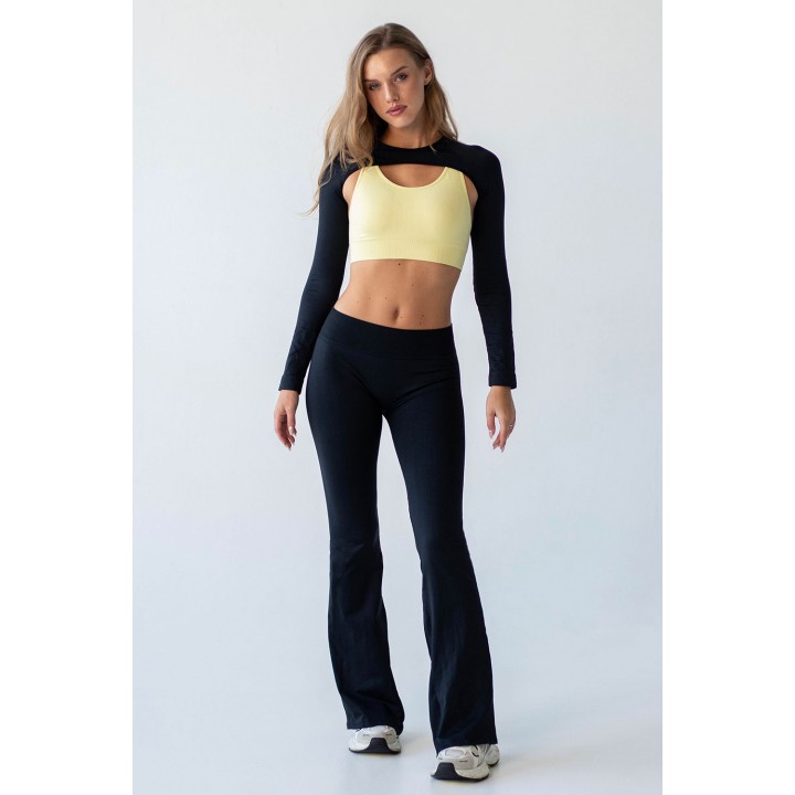 Легінси жіночі кльош FLEXIT FLEXING LEGGINGS JIVE з заниженою посадкою S/M