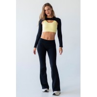 Легінси жіночі кльош FLEXIT FLEXING LEGGINGS JIVE з заниженою посадкою L/XL