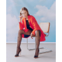 Жіночі колготки з візерунком gabriella very cherry 20 den
