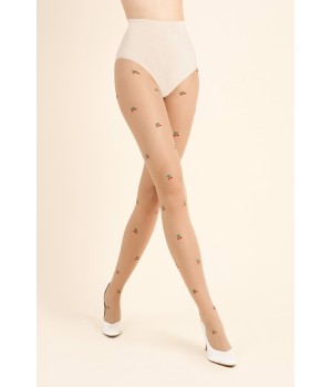 Жіночі колготки з візерунком gabriella very cherry 20 den 4