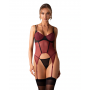Корсет obsessive Parisel gorset i stringi L/XL