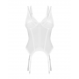 Корсет obsessive Arrowel White gorset biały L/XL