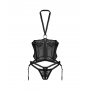 Корсет і стрінги Obsessive Alliane gorset i stringi L/XL