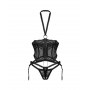 Корсет і стрінги Obsessive Alliane gorset i stringi 2XL/3XL