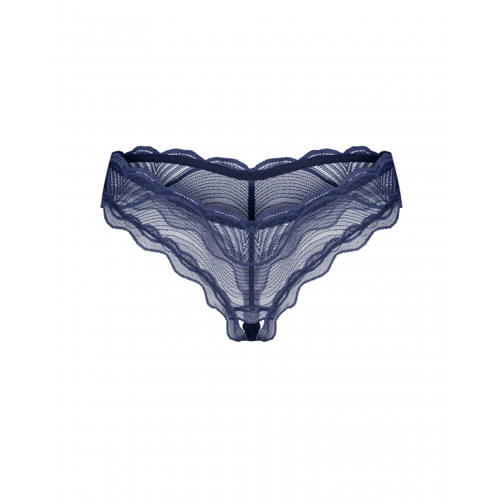 Трусики obsessive Nightly Blue stringi otwarte XL/2XL