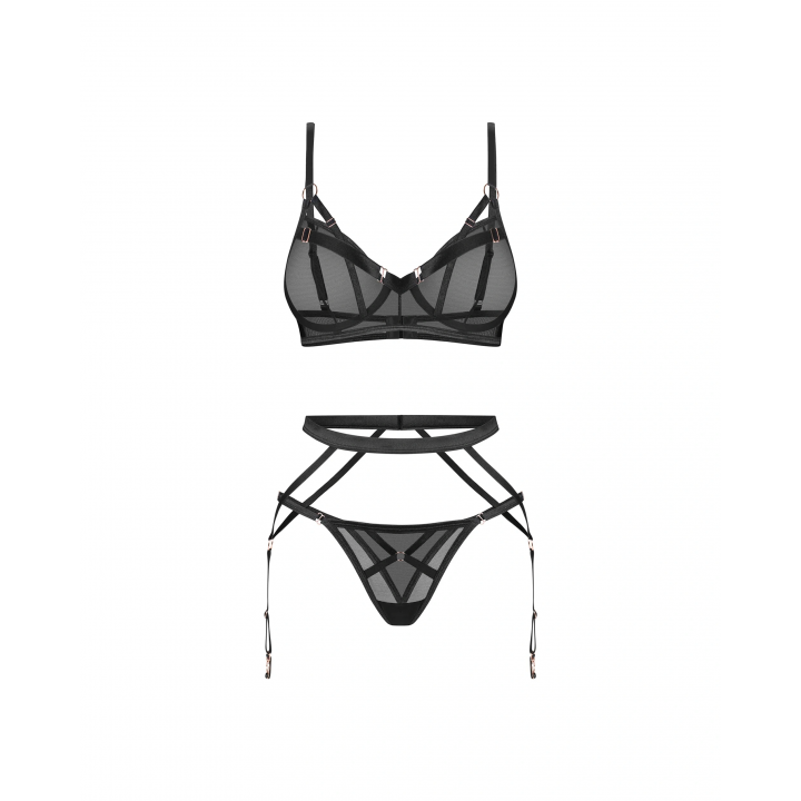 Комплект obsessive Euridia komplet 3-częściowy M/L