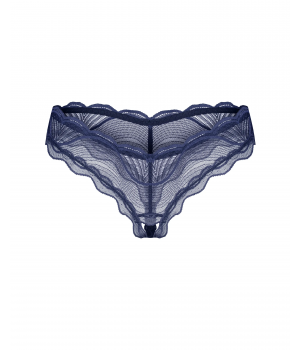 Трусики obsessive Nightly Blue stringi otwarte M/L
