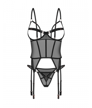 Корсет obsessive Euridia gorset i tanga XL/2XL
