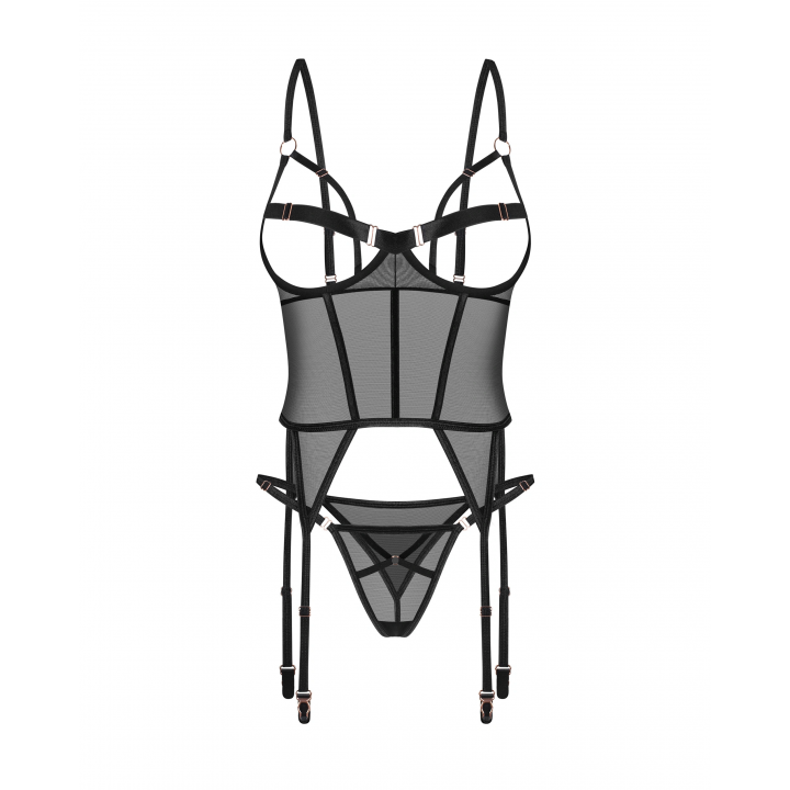 Корсет obsessive Euridia gorset i tanga XL/2XL