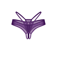 Трусики obsessive Vibres stringi otwarte S/M