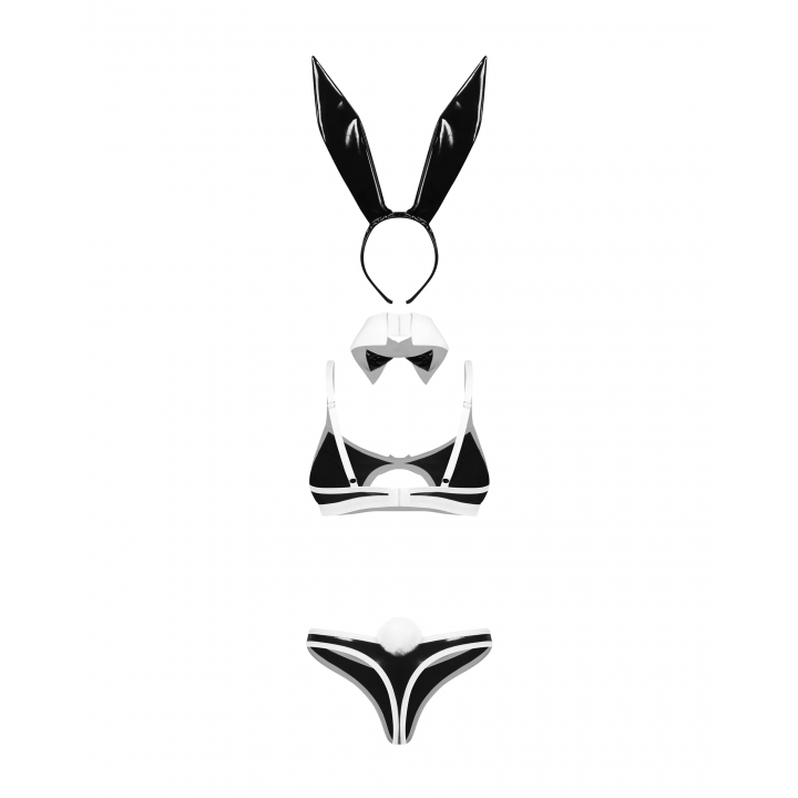 Комплект obsessive Night Bunny kostium 4-częściowy L/XL