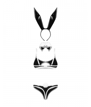 Комплект obsessive Night Bunny kostium 4-częściowy S/M