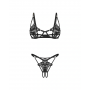 Комплект obsessive Luise Sublim Black komplet 2-cz otwarty L/XL