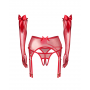 Комплект obsessive Gifty Red komplet 3-częściowy S/M