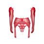 Комплект obsessive Gifty Red komplet 3-częściowy L/XL