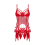 Корсет і стрінги Gifty Red gorset i stringi L/XL