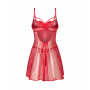 Сорочка і стрінги Obsessive Gifty Red babydoll i stringi 2XL/3XL