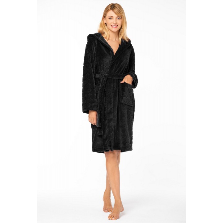 Халат ENVIE CUPID S/M черный