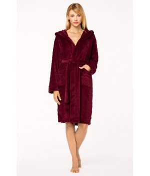 Халат ENVIE CUPID L/XL бордовый
