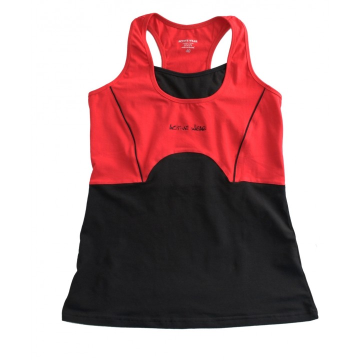 KOSZULKA ACTIVE WEAR BOKSERKA KO-TR-4 40 czerwony - czarny