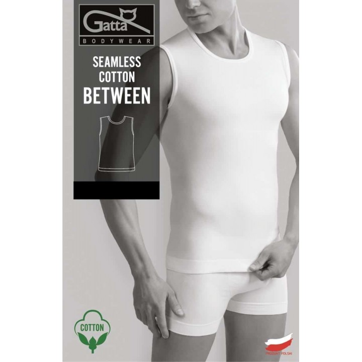 Футболка GATTA BETWEEN бесшовная хлопковая белая /M