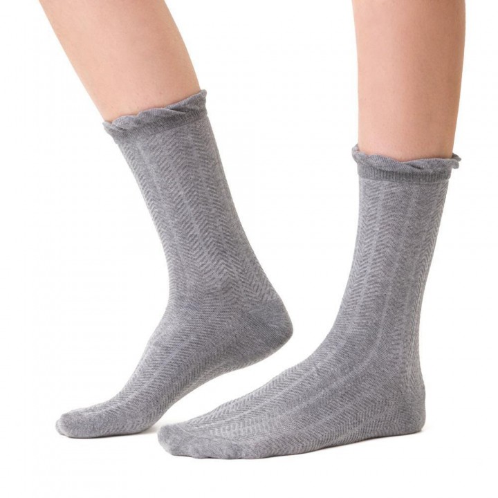 SKARP.STEVEN 066 AŻUR 3D SZARY 38/40