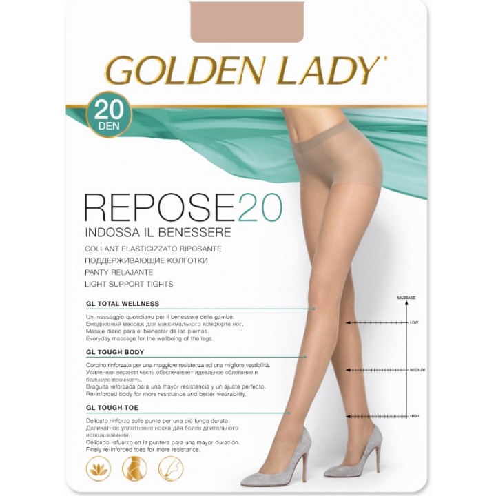 Колготки GOLDEN LADY REPOSE 20 4 касторові