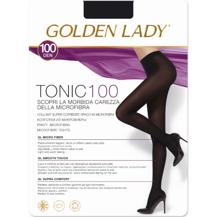 GOLDEN LADY TONIC 100 2 чорних колготки