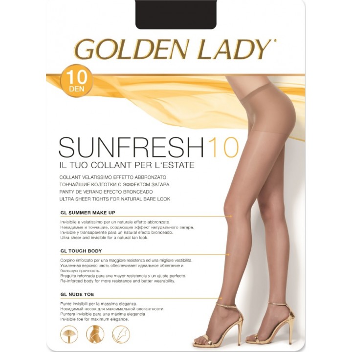 Колготки GOLDEN LADY SUNFRESH 10 4 чорні