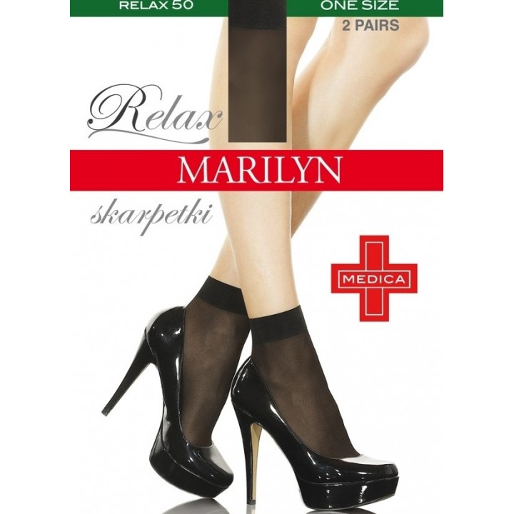 SKARPETY MARILYN PETKI RELAX 50 uniwersalny czarny