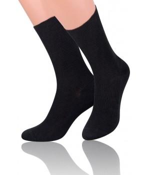 Чоловічі шкарпетки STEVEN 018 без тиску 48-50 чорні