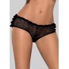 Трусики-слипы OBSESSIVE FRILLITA L/XL черные