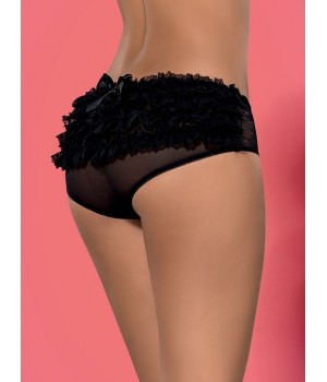 Труси Obsessive Frillita L/XL чорні