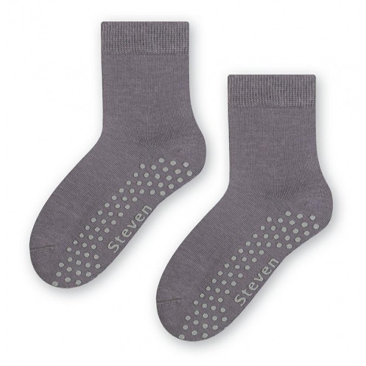 STEVEN 164 ДЕТСКИЕ НОСКИ ABS 23-25 серые