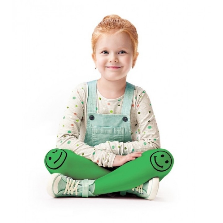 KNITTEX SMILEY TIGHTS 104-110 bianco