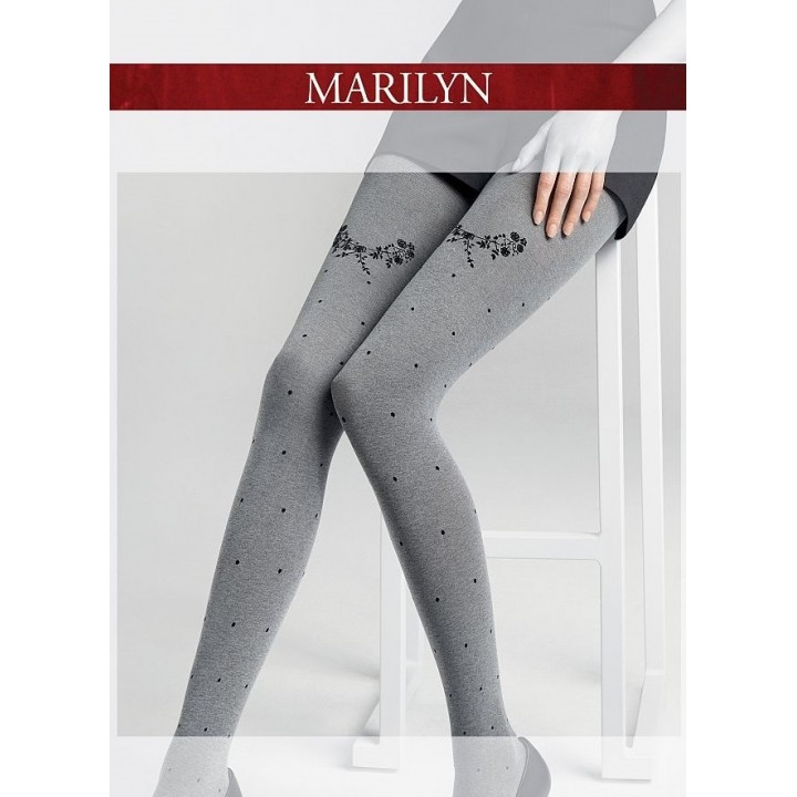 RAJSTOPY MARILYN ALLURE L01 1/2 czarny - szary