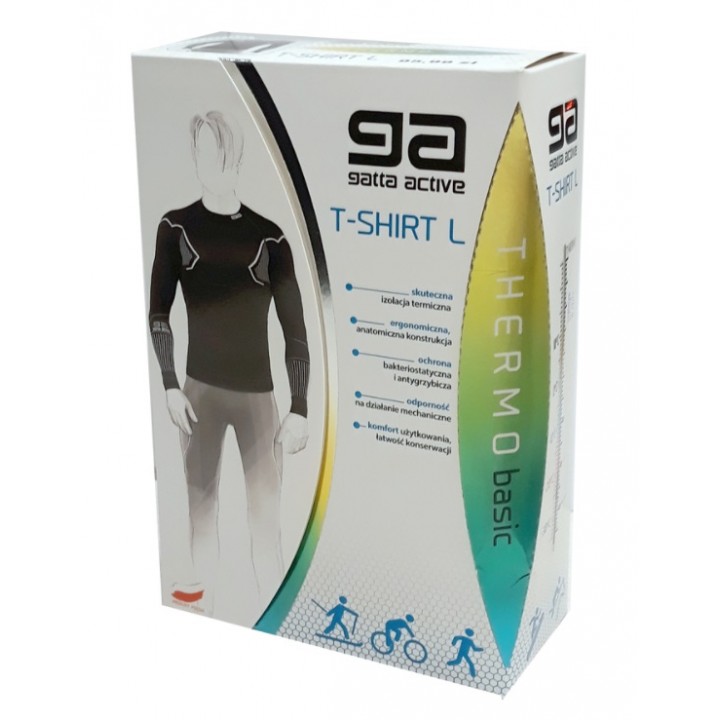 Футболка GATTA THERMO MAN MASI/MOUNT M черно-серая