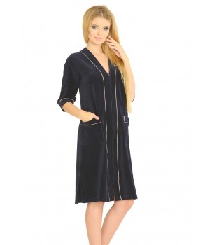 ХАЛАТ DE LAFENSE 352 VELVET 5XL темно-синій