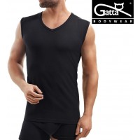 БЕЗШОВНА БАВОВНЯНА ФУТБОЛКА GATTA BETWEEN V ЧОРНИЙ /L