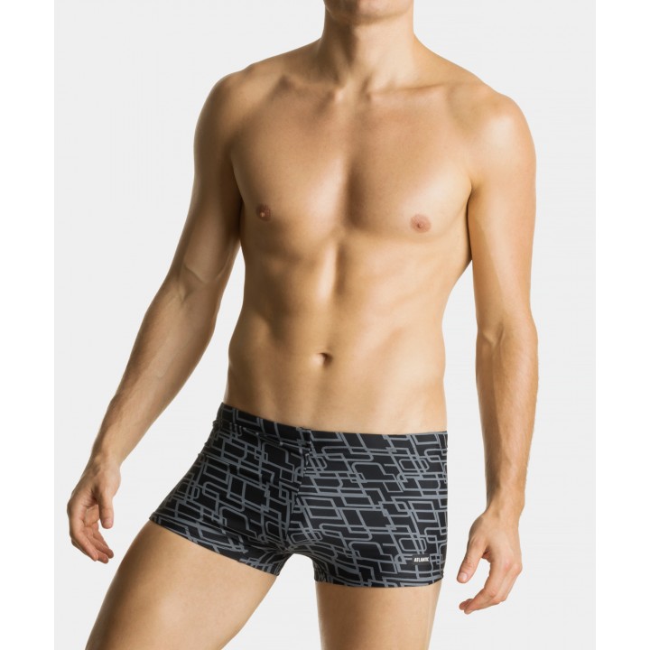 ПЛАВЦІ ШОРТИ ATL.KMS-316 WL24 ЧОРНИЙ/СІРИЙ /XL