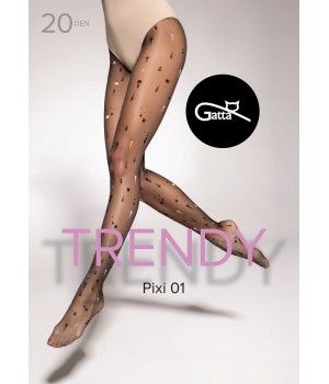 КОЛГОТКИ GATTA PIXI WZ.01 NERO/БЕЖЕВІ /3