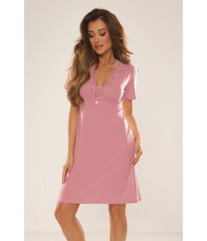 РУБАШКА DE LAFENSE 640 NOELA BROWN PINK /M