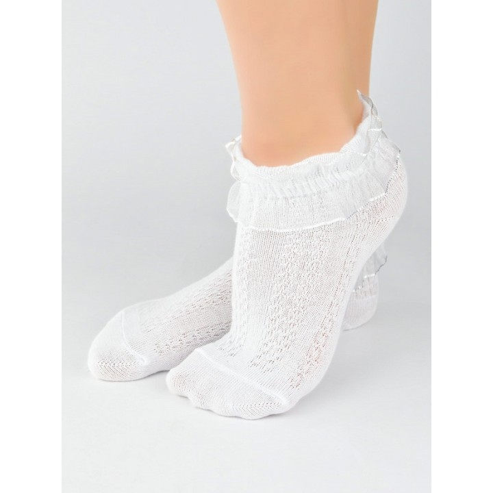 SKARP.NOVITI SB068-G-01 BAWEŁNA KORONKA BIA 15-18