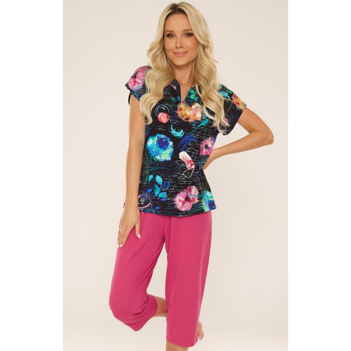 PIZAMA DE LAFENSE 769 БУРШТИН ГРА/ФУКСІЯ /М